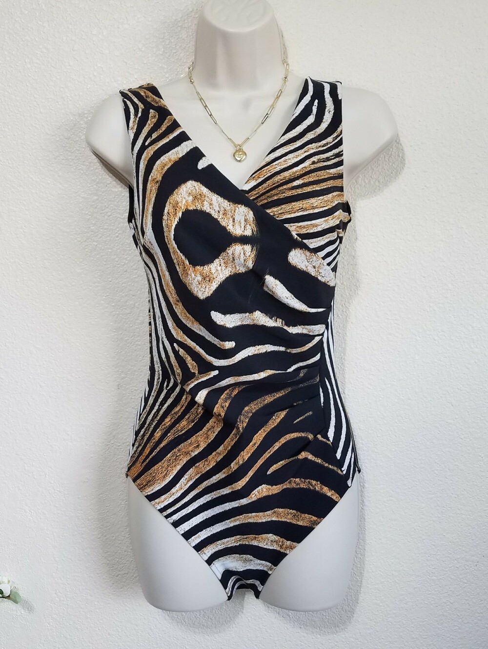 Chiara Boni Animal Print One Piece Swimsuit